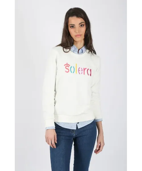 SUDADERA BLANCA SOLERA