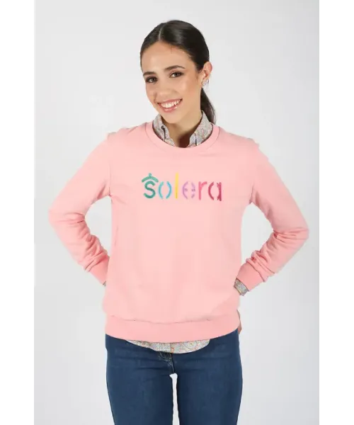 SUDADERA SOLERA CORAL MUJER