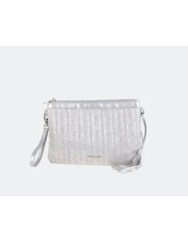 CARTERA BANDOLERA PLATA KBAS