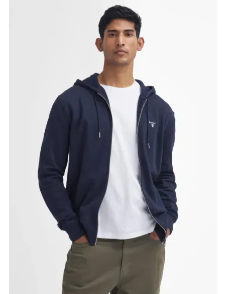 SUDADERA BECKHILL CON CAPUCHA AZUL BARBOUR