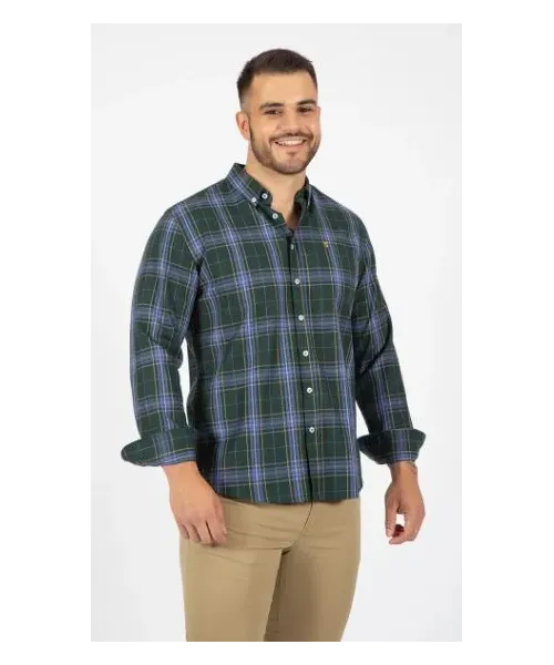 CAMISA TARTAN VERDE SOLERA HOMBRE