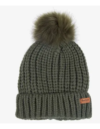 GORRO POMPON SALTBURN VERDE BARBOUR