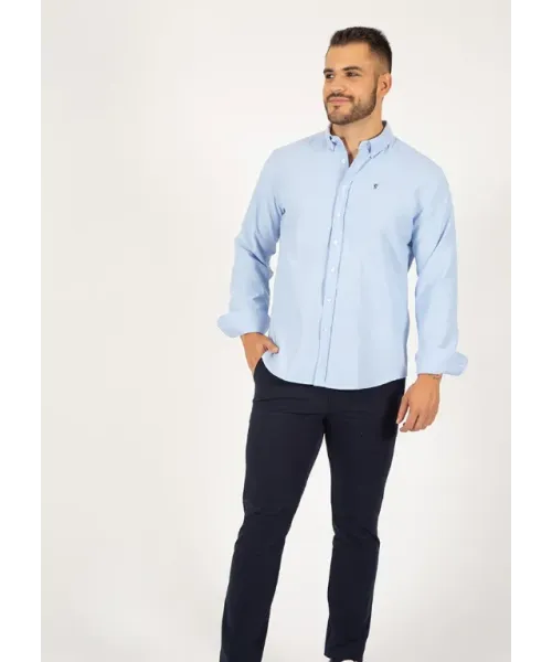 CAMISA OXFORD CELESTE LISA SOLERA