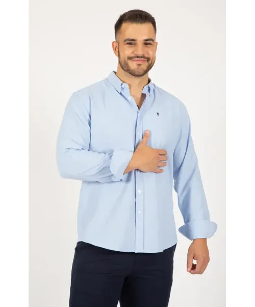 CAMISA OXFORD CELESTE LISA SOLERA 2