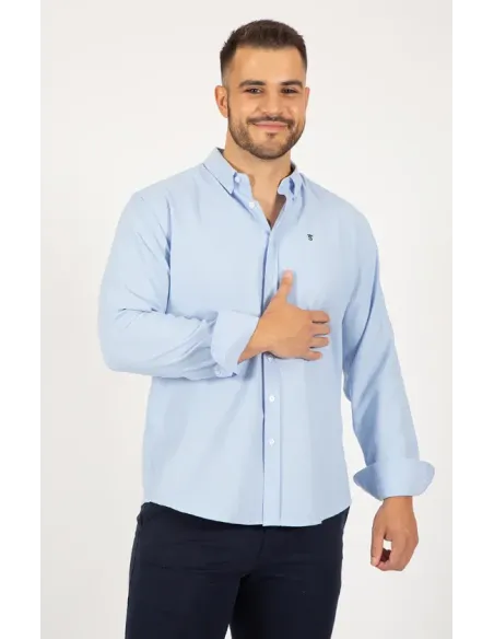 CAMISA OXFORD CELESTE LISA SOLERA