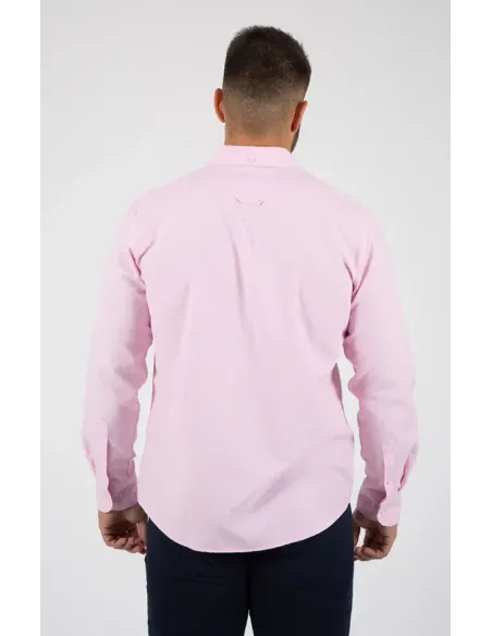 CAMISA ROSA LISA OXFORD SOLERA
