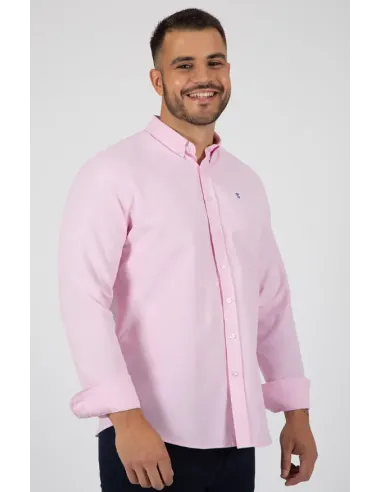 CAMISA ROSA LISA OXFORD SOLERA