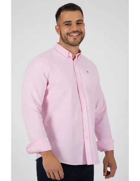 CAMISA ROSA LISA OXFORD SOLERA