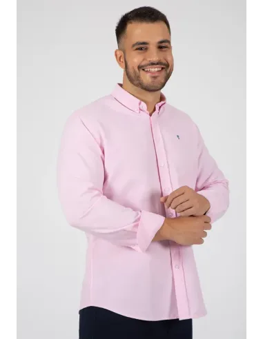 CAMISA ROSA LISA OXFORD SOLERA