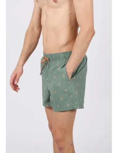 BAÑADOR KAKI LOGOS SOLERA HOMBRE