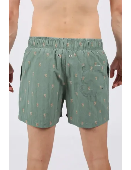 BAÑADOR KAKI LOGOS SOLERA HOMBRE