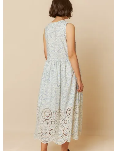 VESTIDO POPELIN BORDADO INDI&COLD