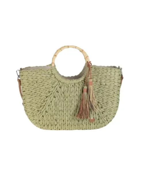 BOLSOS ASAS BAMBU VERDE KAKI KBAS
