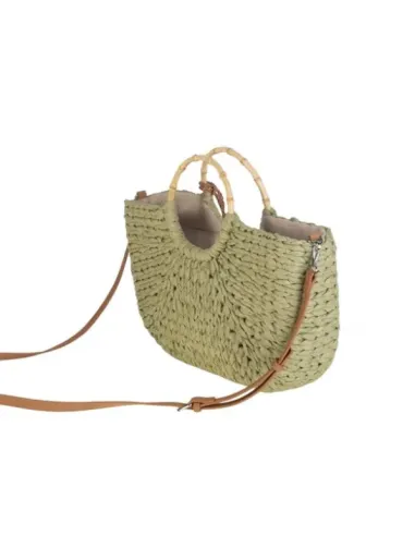 BOLSOS ASAS BAMBU VERDE KAKI KBAS
