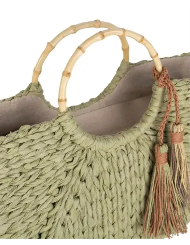 BOLSOS ASAS BAMBU VERDE KAKI KBAS