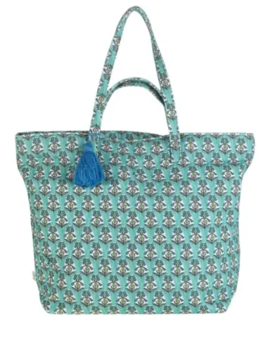 BOLSA ALGODON VERDE DOBLE ASA KBAS