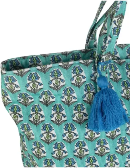 BOLSA ALGODON VERDE DOBLE ASA KBAS
