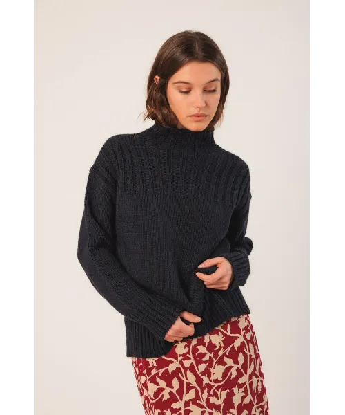 JERSEY CUELLO ALTO AZUL MARINO INDI&COLD