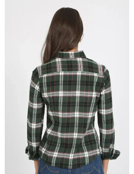 CAMISA CUADROS VERDE SOLERA MUJER