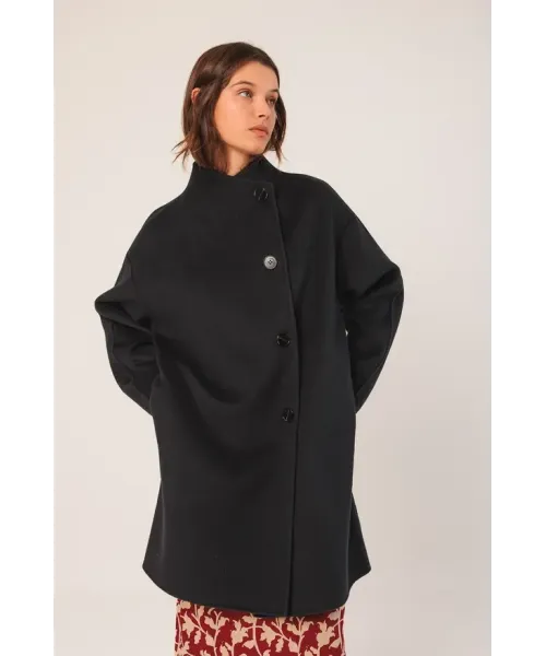 ABRIGO ASIMETRICO LANA AZUL INDI&COLD 2