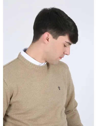 JERSEY CUELLO REDONDO TOSTADO SOLERA HOMBRE