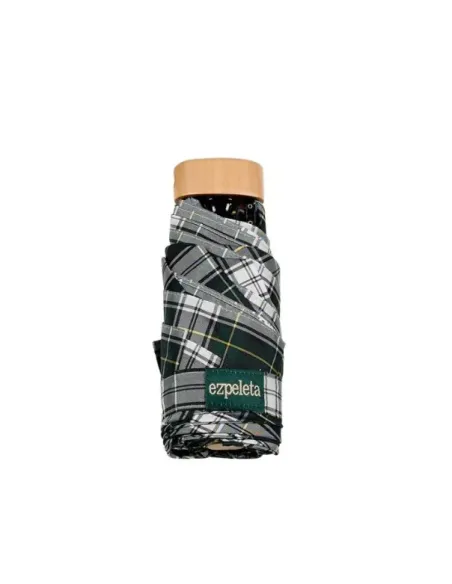 PARAGUAS PLEGABLE TARTAN VERDE EZPELETA
