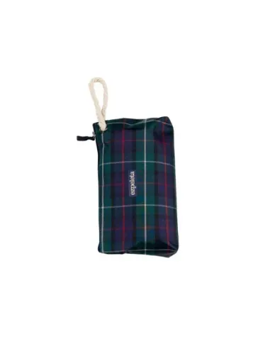 PARAGUAS PLEGABLE TARTAN AZUL EZPELETA
