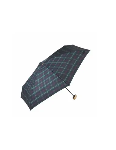 PARAGUAS PLEGABLE TARTAN AZUL EZPELETA