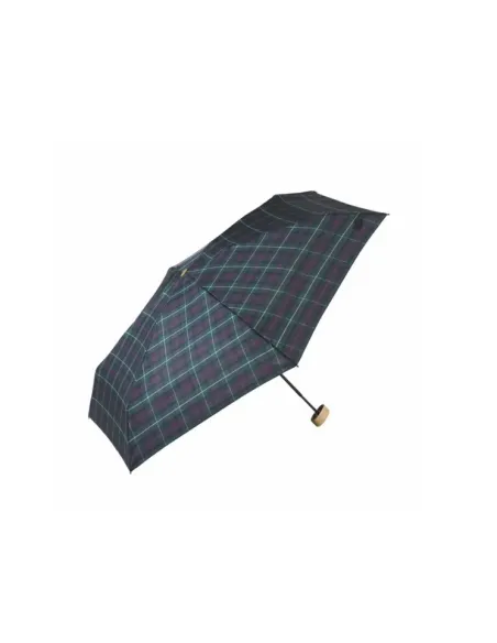PARAGUAS PLEGABLE TARTAN AZUL EZPELETA