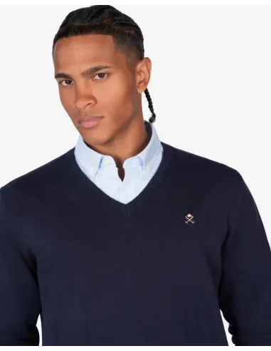 JERSEY CUELLO PICO AZUL HARPER&NEYER