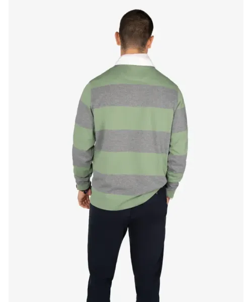 POLO RUGBY RAYAS VERDE HARPER&NEYER 2