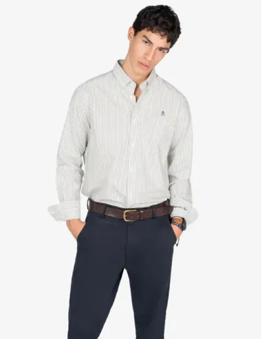 CAMISA RAYAS CAMEL NORTH SEA HARPER&NEYER