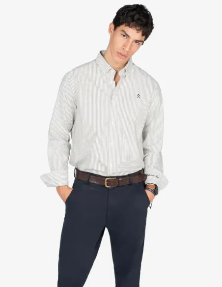 CAMISA RAYAS CAMEL NORTH SEA HARPER&NEYER