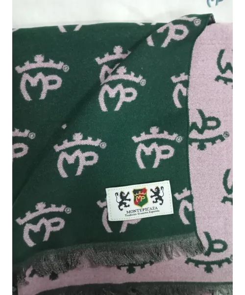 FOULARD REVERSIBLE VERDE Y ROSA MONTEPICAZA