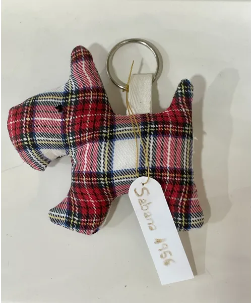 LLAVERO PERRO TARTAN SABANA 2