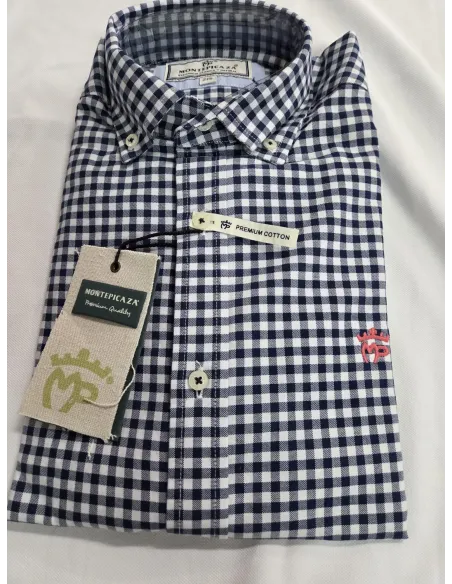 CAMISA CUADROS VICHY MARINO MONTEPICAZA