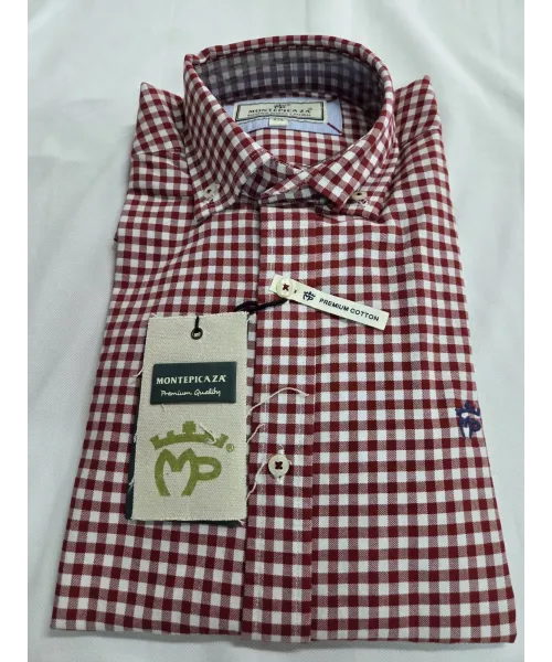 CAMISA CUADROS ROJO MONTEPICAZA