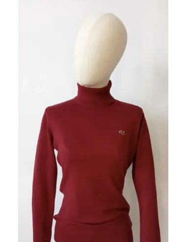 JERSEY CUELLO ALTO GRANATE MONTEPICAZA MUJER