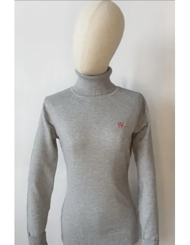 JERSEY CUELLO ALTO GRIS MONTEPICAZA MUJER