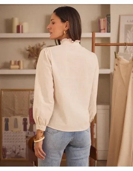 BLUSA BORDADA PUNTO DE CRUZ POLIN ET MOI