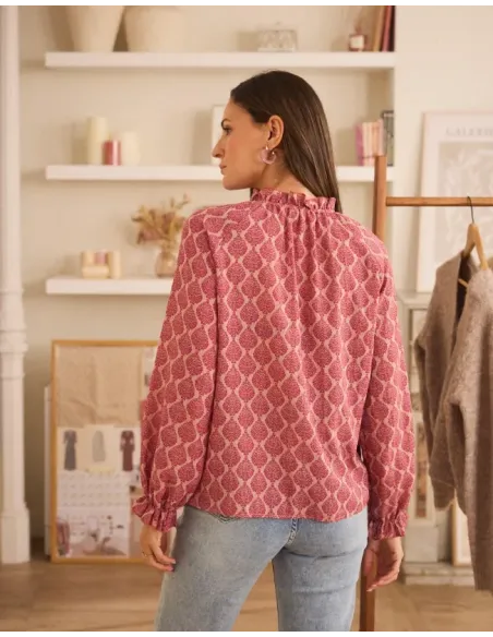 BLUSA ESTAMPADA ROSA POLIN ET MOI