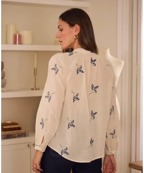 CAMISA FLORES BORDADAS POLIN ET MOI 2