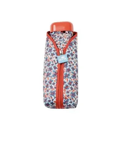 PARAGUAS PLEGABLE GOTTA EZPELETA FLORES AZUL CON TEJA