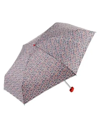 PARAGUAS PLEGABLE GOTTA EZPELETA FLORES AZUL CON TEJA