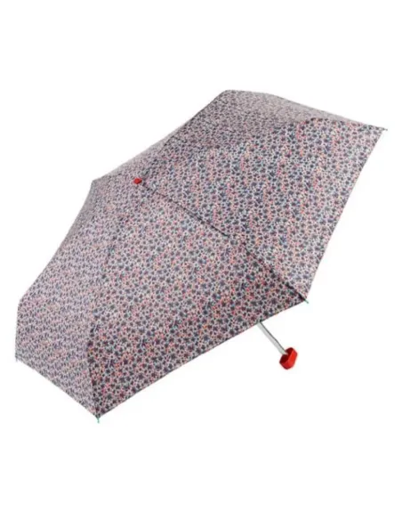 PARAGUAS PLEGABLE GOTTA EZPELETA FLORES AZUL CON TEJA