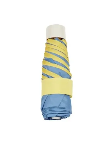 PARAGUAS PLEGABLE AZUL CON AMARILLO GOTTA EZPELETA