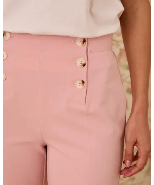 PANTALON ROSA BOTONES POLIN ET MOI 2