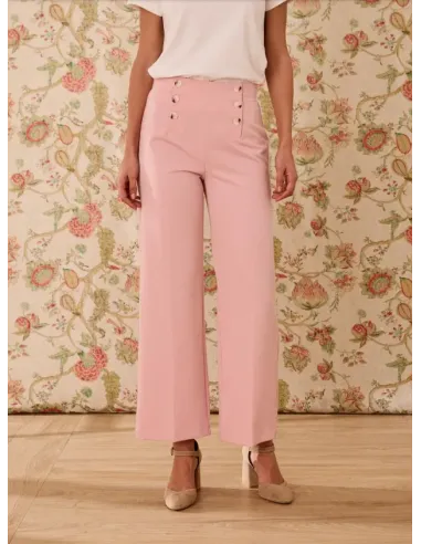 PANTALON ROSA BOTONES POLIN ET MOI