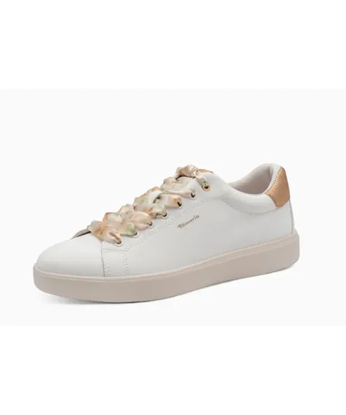 PLAYERA BLANCA CORDONES DE TELA TAMARIS