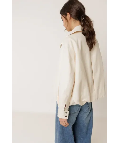 CAZADORA BOMBER ALGODON LINO INDI&COLD 2